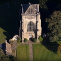 Beauchief Abbey from the air 