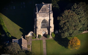Beauchief Abbey from the air 