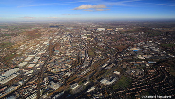 Darnall Sheffield  aerial photo