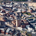  new developments around Garden Street and Hollis Croft Sheffield from the air 