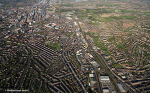 Nether Edge Sheffield S7 aerial photo