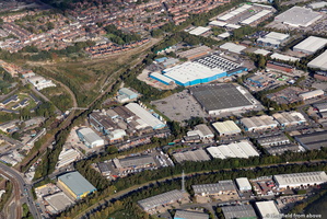 Parkway Industrial Estate, Sheffield, S9   from the air 
