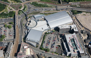Ponds Forge International Sports Centre Sheffield  aerial photo