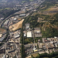 Rutland Rd area of  Sheffield aerial photograph