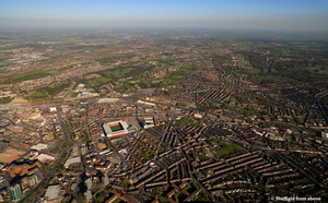 Sharrow Sheffield aerial photo