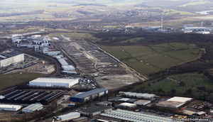 former  Sheffield city airport aerial photograph