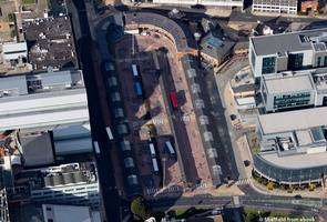 Sheffield Interchange Bus Station city centre  S1 from the air 