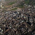 Sheffield city centre aerial photo