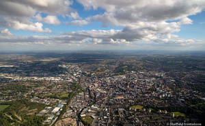 Sheffield panoramic  from the air 