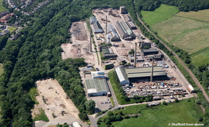 former Union Carbide site at Beeley Wood Lane Sheffield aerial photo