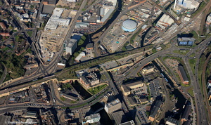 Wicker Arches Sheffield aerial photo