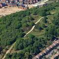 Wincobank Iron age hillfort Sheffield  aerial photo